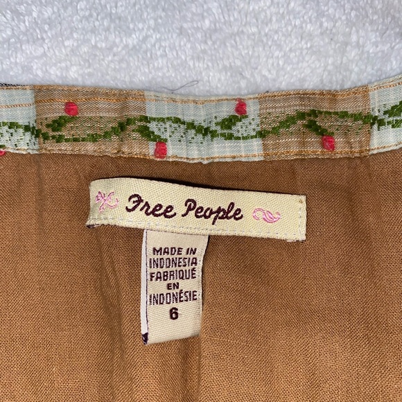 Free People pleated skirt boho bohemian cottagecore - Picture 3 of 7